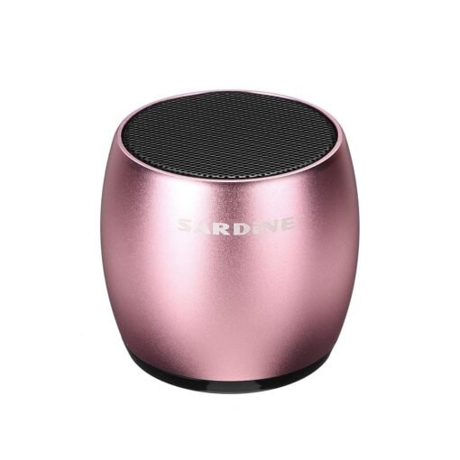 Light Pink 3W 400mAh Waterproof Wireless Stereo Twins Bluetooth Speaker with USB Charging Dock for Car Home