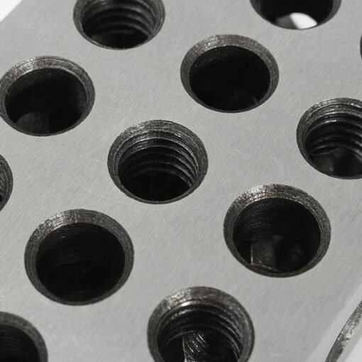 Dark Gray 2Pcs Hardened Steel 1x2x3inch Blocks Precision Ground .0002inch Hardened Milling Tools