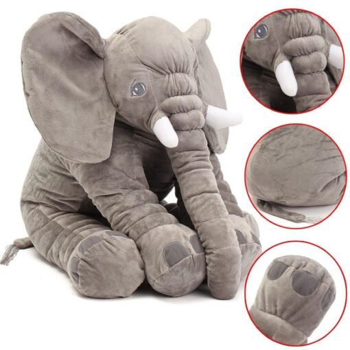 23.5" 60cm Cute Jumbo Elephant Plush Doll Stuffed Animal Soft Kids Toy Gift - Toys Ace