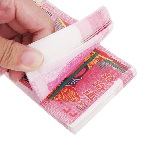Pale Violet Red 100pcs Ancestor Money Heaven Hell Bank Notes Chinese Joss Paper Ghost Funerals Art