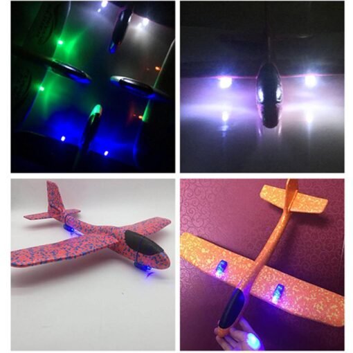 Pale Violet Red 5PCS LED Light For Epp Hand Launch Throwing Plane Toy DIY Modified Parts Random Colour