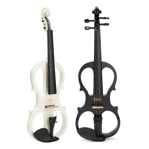 Beige 4/4 Electric Violin with Headphone Gig Bag Bow Cable for Beginner