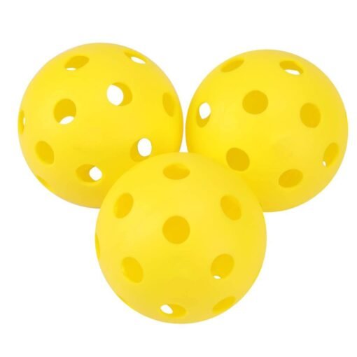 Gold 4Pcs/Set Pickleball Balls Pro 26 Holes Design for Outdoor & Indoor Sport Toys