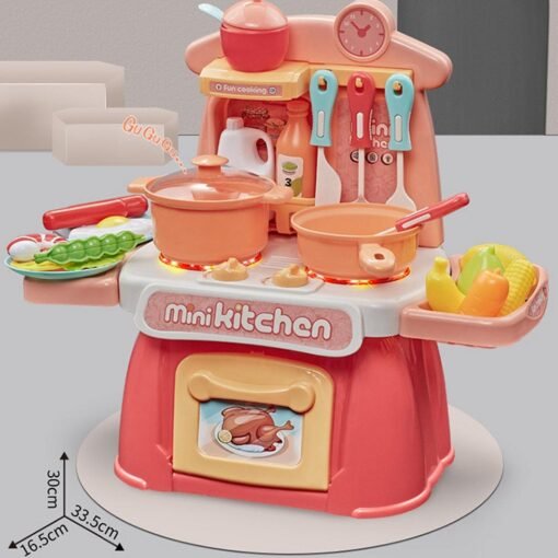 Gray 26 IN 1 Kitchen Playset Multifunctional Supermarket Table Toys for Children's Gifts
