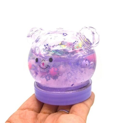 Snow 1pcs Crystal SLIME DIY Emoji Watch Mud Non-toxic Silly Putty Polyer Spoof Baby Toys Funny kid Toy Gi