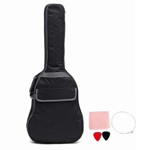 Dark Slate Gray 41 Inch Double Straps Padded Waterproof Shockproof Rubber Bottom Guitar Gig Bag Guitar Carrying Case
