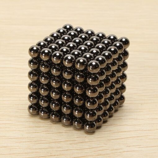 Black 222Pcs Per Lot 6mm Multi-Colror Magnetic Buck Balls Intelligent Cube Magic Beads Puzzle Toys