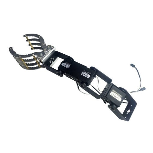 Black 4DOF Mechanical Arm Manipulator Robot Arm Claw Metal Holder Bracket Kit Digital with Servo