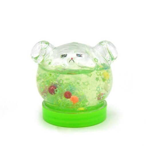 Dark Sea Green 1pcs Crystal SLIME DIY Emoji Watch Mud Non-toxic Silly Putty Polyer Spoof Baby Toys Funny kid Toy Gi