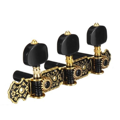 Black 2Pcs Acoustic Classical Guitar Tuning Pegs Machine Heads Tuners Guitar Parts