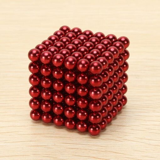 Dark Red 222Pcs Per Lot 6mm Multi-Colror Magnetic Buck Balls Intelligent Cube Magic Beads Puzzle Toys