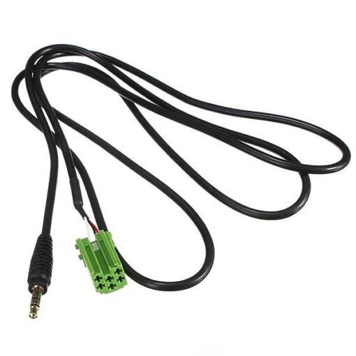 Dark Olive Green 3.5mm Jack Aux Input Adapter Cable for Renault Clio Megane Kangoo for Phone MP3