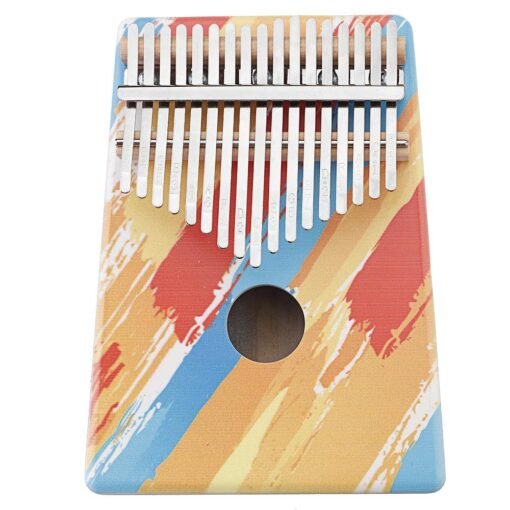 Tomato KERUS Colourful Painted 17 Keys Wood Kalimbas Portable Finger Piano for Beginners