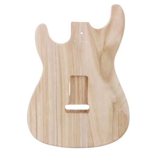 Tan DIY Polished Maple Wood Type ST Electric Guitar Barrel Body for Guitar Replace Parts