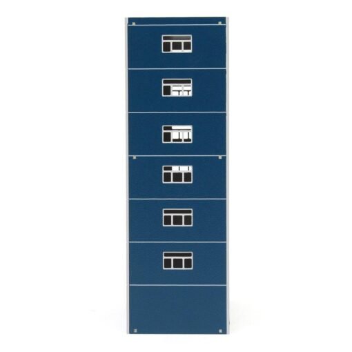 Dark Slate Gray Blue Plastic Apartment Classroom Scenary Layout Model Toy For GUNDAM Building