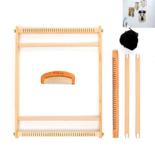 Wooden Weaving Loom Tapestry Knitting Machine Play Toys Kid DIY Craft Kit Gift - Toys Ace