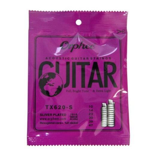 ORPHEE TX620-S Silver Plated Acoustic Guitar Strings