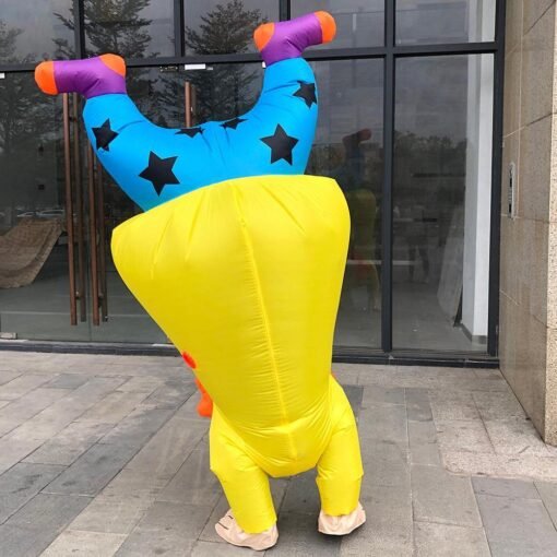 Gold Inflatable Toy Inflatable Costume Inverted Clown Halloween Creative Activities Performance Fun Party Costume