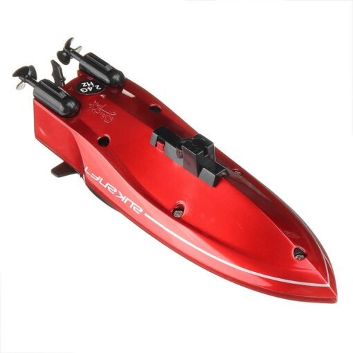 Orange Red Mini 2.4G Electric RC Boat Vehicle Models High Speed 25km/h