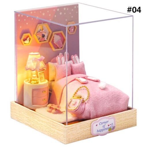 Cuteroom Corner of Happiness DIY Cabin Happiness One Pavilion Series Doll House With Dust Cover - Toys Ace