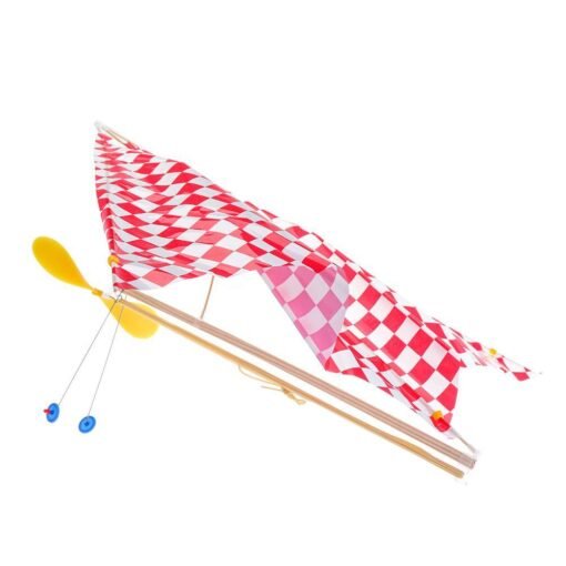Pale Violet Red ZT Rubber Powered Parasol Glider A012 Aircraft Plane Assembly Model