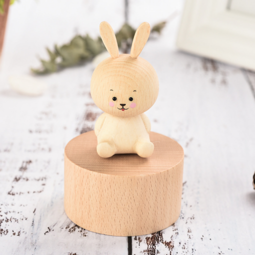 Wooden Mini Music Box Decoration Cartoon Crafts - Toys Ace