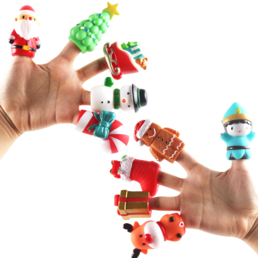 Cartoon Christmas Finger Lining Gift Parent-Child Interaction - Toys Ace