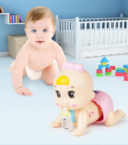 Children'S Educational Early Education with Sound and Moving 4, 6 and 8 Months Boys and Girls Learn to Crawl - Toys Ace