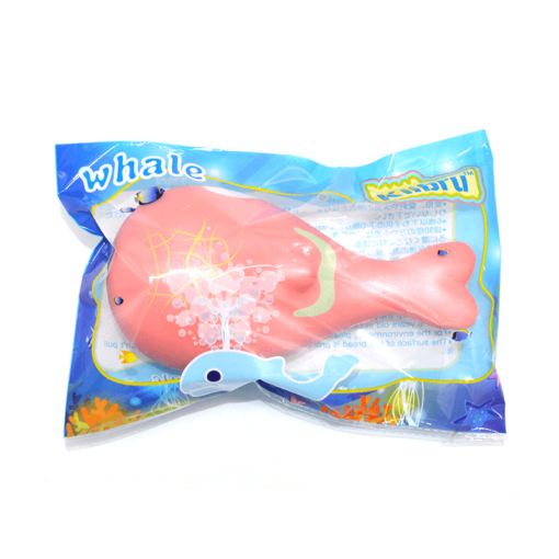 Kiibru Squishy Whale Licensed Slow Rising Original Packaging Animals Soft Collection Gift Decor Toy - Toys Ace