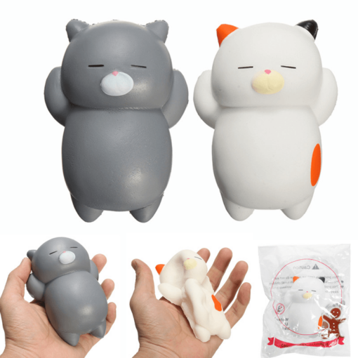 Squishyshop Sleeping Lazy Cat Soft Squishy Slow Rising with Packaging Collection Gift Decor Toy - Toys Ace