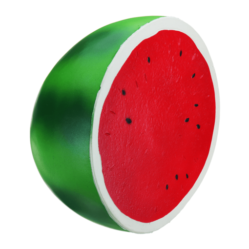 Giant Watermelon Squishy 9.84In 25*24*14CM Huge Fruit Slow Rising Soft Toy with Packaging Random Free Gift