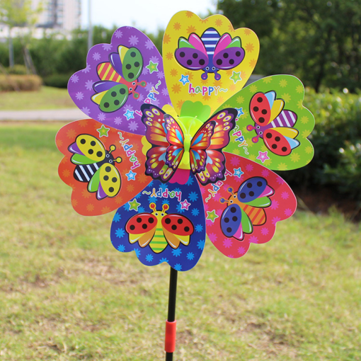 Flower, Three-Dimensional Butterfly, Colorful Plastic - Toys Ace