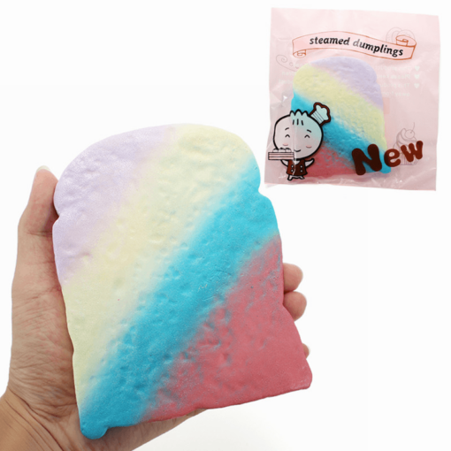 Squishyshop Toast Bread Slice Squishy 14Cm Soft Slow Rising with Packaging Collection Gift Decor Toy - Toys Ace