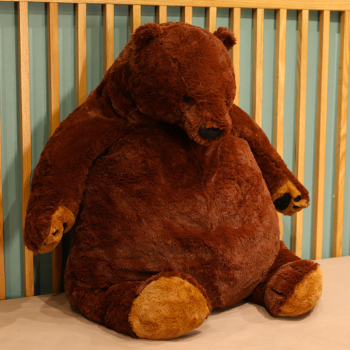 Cute Brown Bear Sleeping Pillow Plush Toy Doll Teddy Bear Big Bear Yigou Bear House Doll