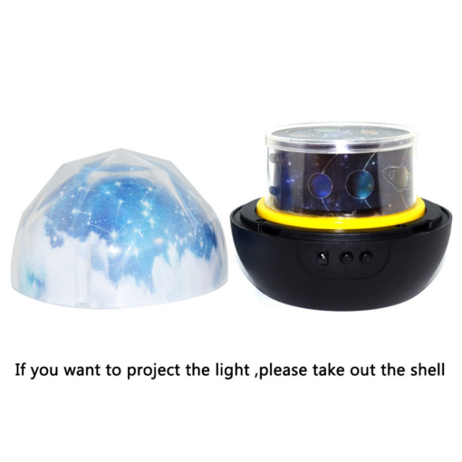Starry Sky Earth Rotate Projector LED Night Light USB AA Battery Powered LED Night Lamp Novelty Baby Light - Toys Ace