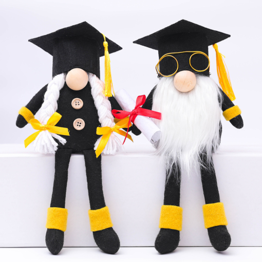 Black Long Leg Top Hat Graduation Doctor Faceless Rudolf Doll Decorative Toys