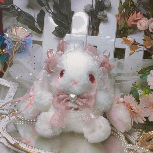 Original Handmade Lop Ear Rabbit Bear Messenger Bag Plush Cute - Toys Ace