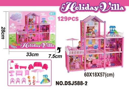 DIY Villa House Paradise House Dream Mansion Toy Castle Creative Assembly Model - Toys Ace