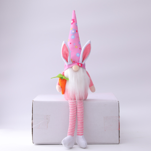 Easter Long Legs Holding Egg Rabbit Color Doll Elf Doll
