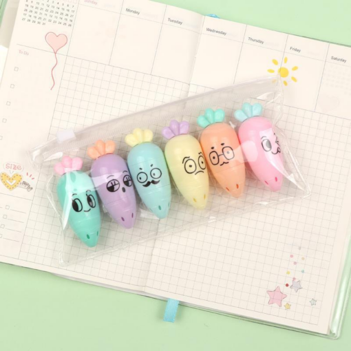 Mini Candy Shape Highlighter Student Cute Oblique Head Color Marker Pen - Toys Ace