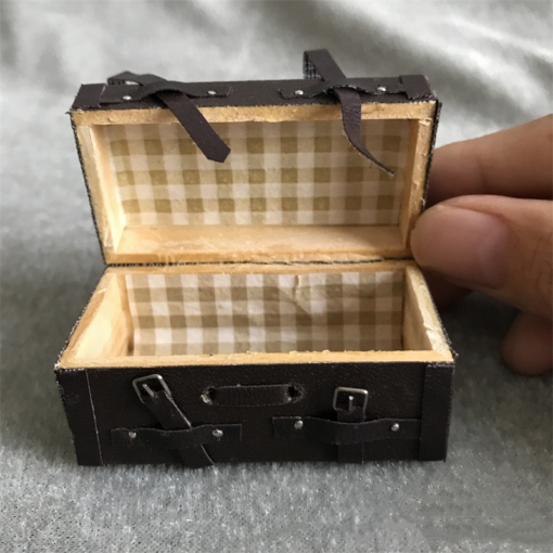 Retro Vintage Mini Styled Leather Suitcase
