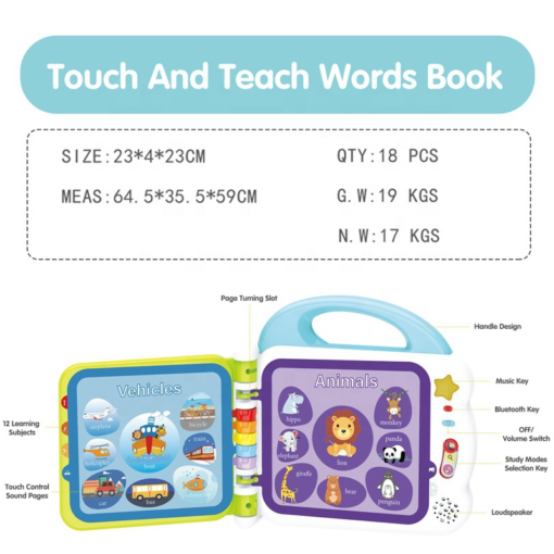 High Quality Educational English Kids Intelligent Book Learning Machine
