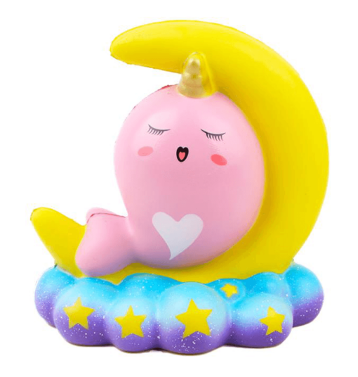 Sanqi Elan 16CM Animal Squishy Unicorn Moon Narwhale Slow Rebound with Packaging Gift Collection - Toys Ace