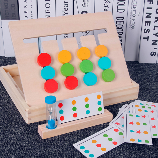 Right Brain Development Color Children Puzzle Wooden Play - Toys Ace