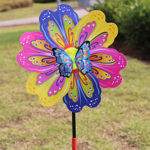 Flower, Three-Dimensional Butterfly, Colorful Plastic - Toys Ace
