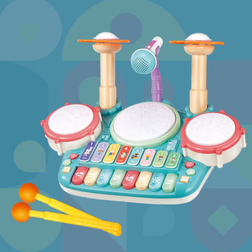 Baby Drum Toy with Microphone - Toys Ace