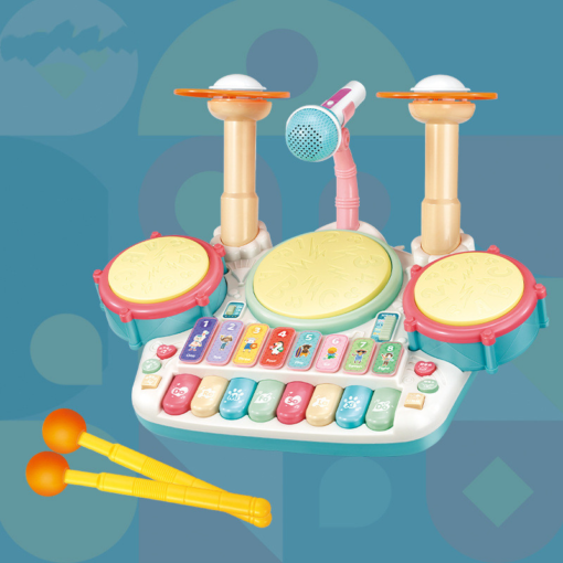 Baby Drum Toy with Microphone - Toys Ace