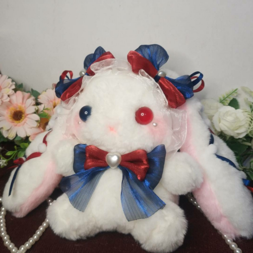 Original Handmade Lop Ear Rabbit Bear Messenger Bag Plush Cute - Toys Ace