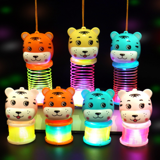 Lunar Year of the Tiger Luminous Elastic Rainbow Coil Spring Coil Toy - Toys Ace