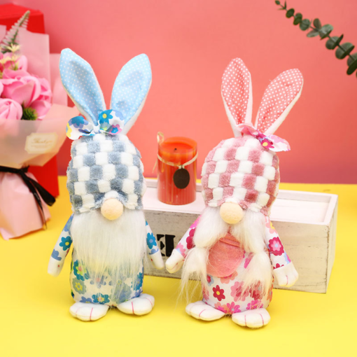 Easter Decorations Plush Cute Rabbit Doll Home Decor Ornaments
